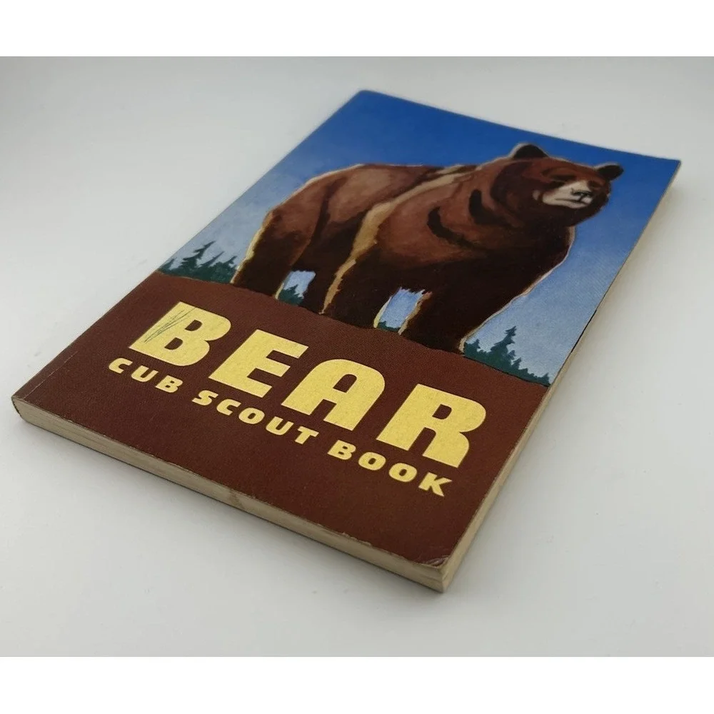 Vintage Bear Cub Scout Handbook, 1954, Soft‎ cover, BSA, America